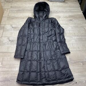 The North Face Coat Womens Small Black 550 Down Puffer Metropolis Parka Hooded‎